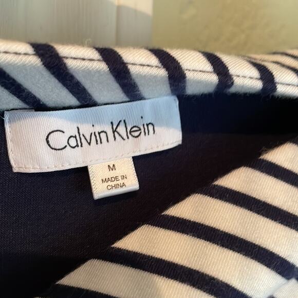 Calvin Klein striped maxi skirt blue and white M - Picture 6 of 6